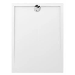 Allibert Douchebak Slim 120x90 Cm Afvoer Korte Kant Polybeton Wit