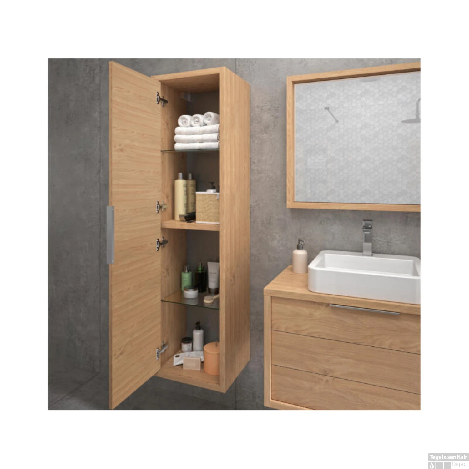 Allibert Kolomkast Sorento 42 Cm Eik Halifax - Afbeelding 2