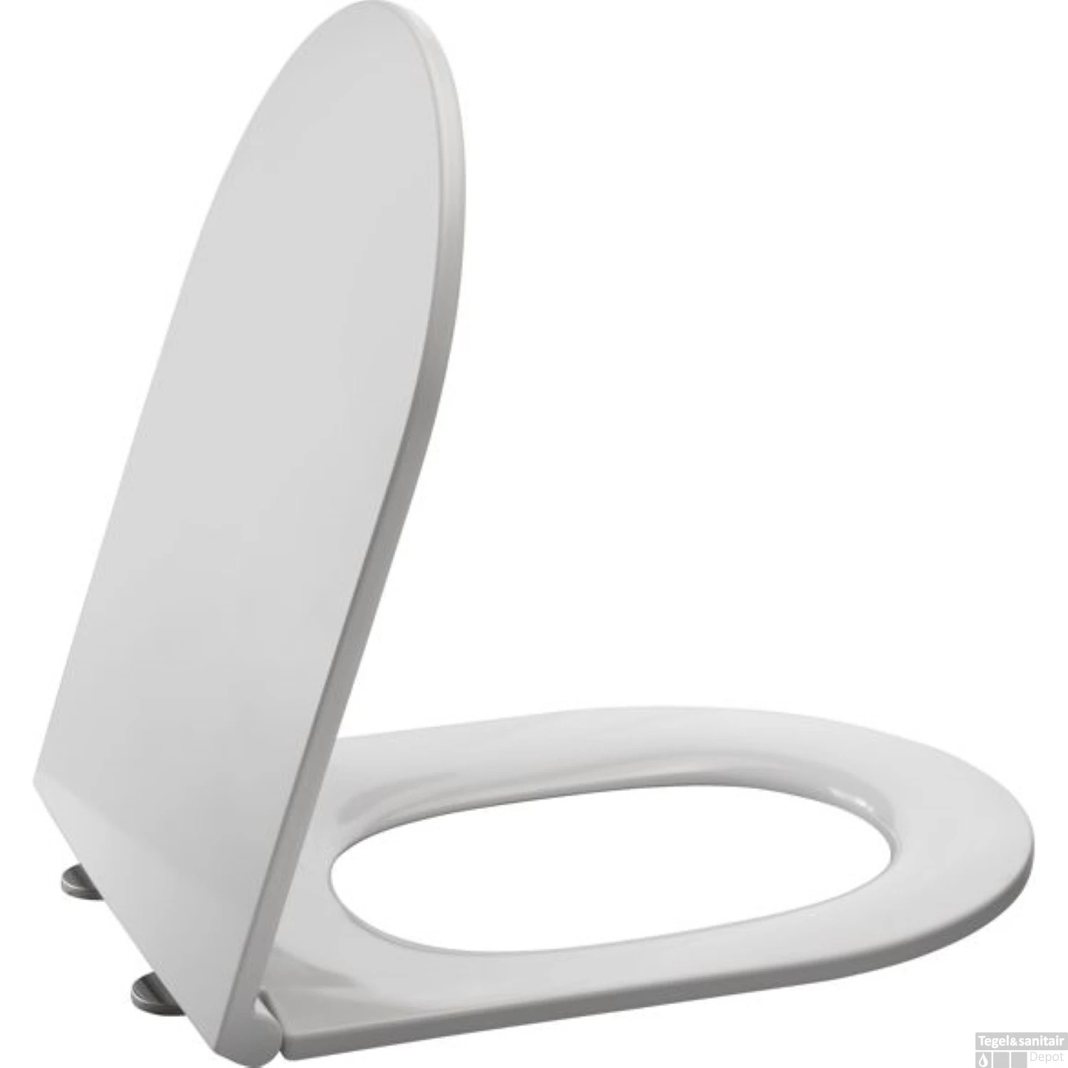 Allibert Toiletzitting Duneo 36,5x3,6x45 Cm Glanzend Wit - Afbeelding 2