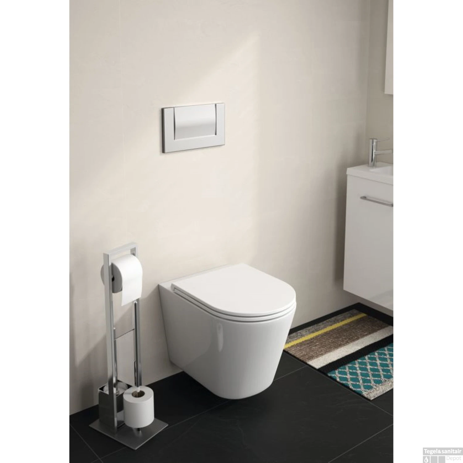 Allibert Toiletzitting Duneo 36,5x3,6x45 Cm Glanzend Wit - Afbeelding 3