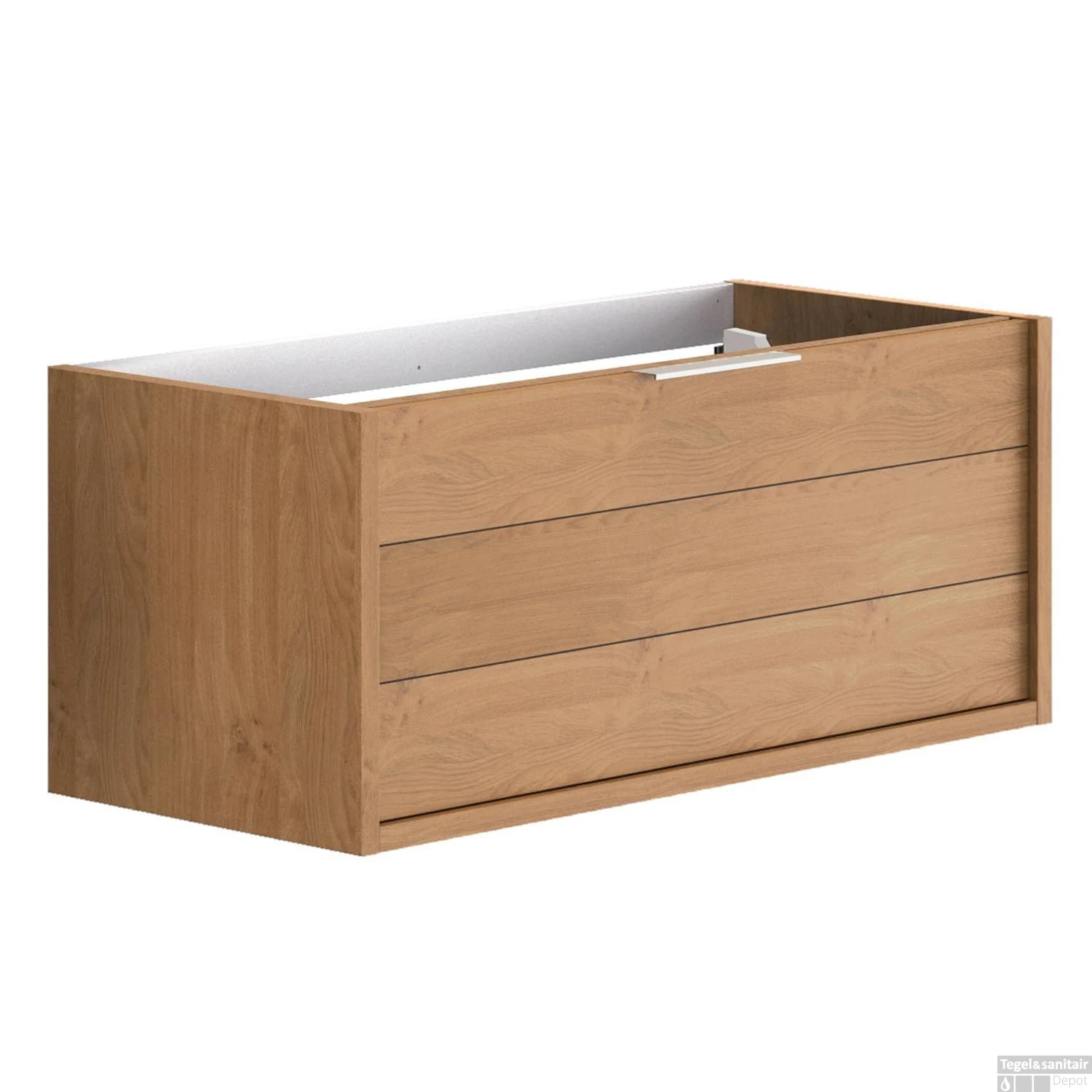 Allibert Wastafelonderkast Sorento 120 Cm Sifon Uitsparing Gecentreerd Eik Halifax