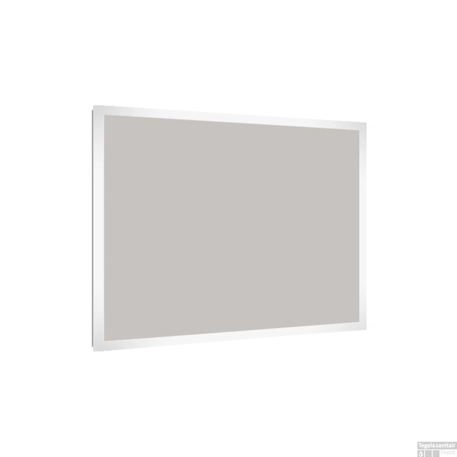 Badkamerspiegel Allibert Kold LED Verlichting Rechthoek 100x80x3 Cm