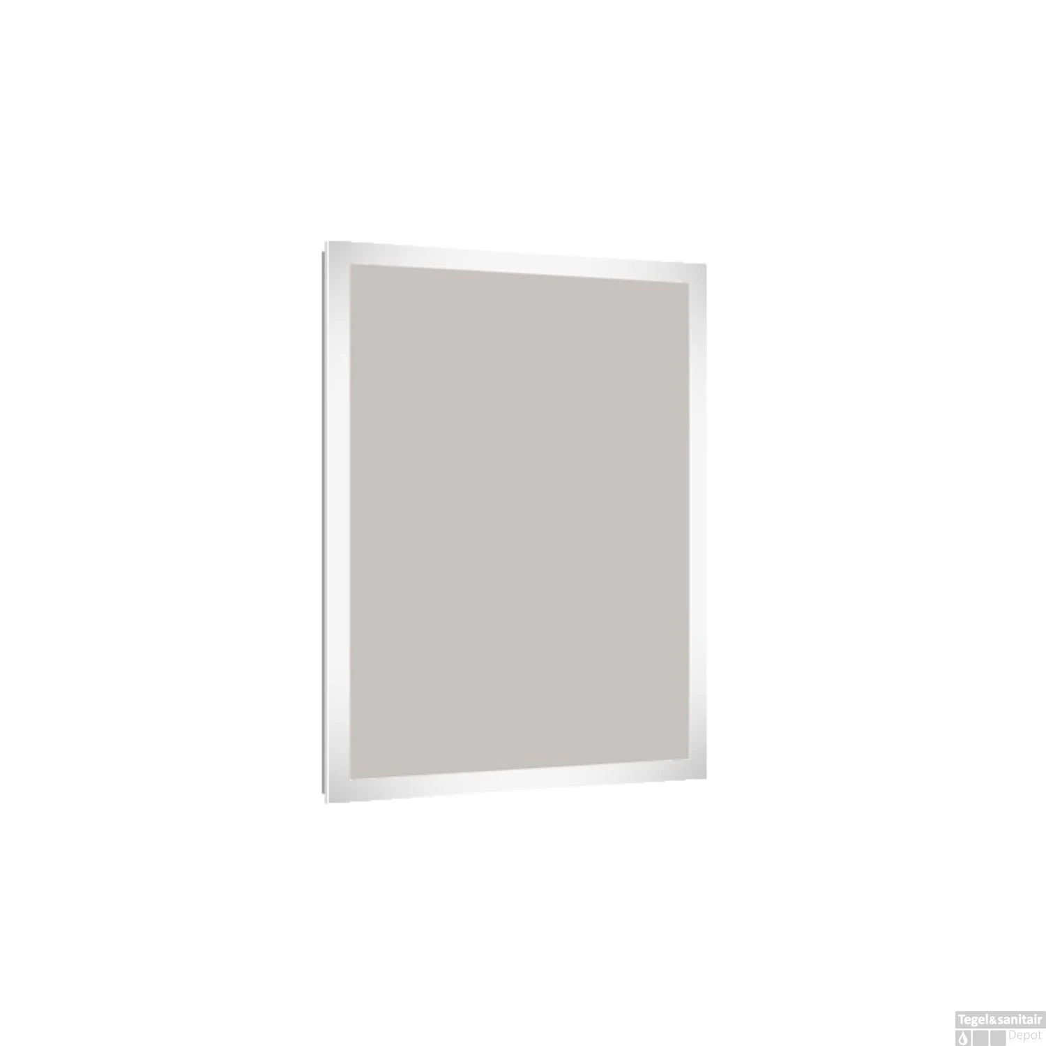 Badkamerspiegel Allibert Kold LED Verlichting Rechthoek 60x80x3 Cm