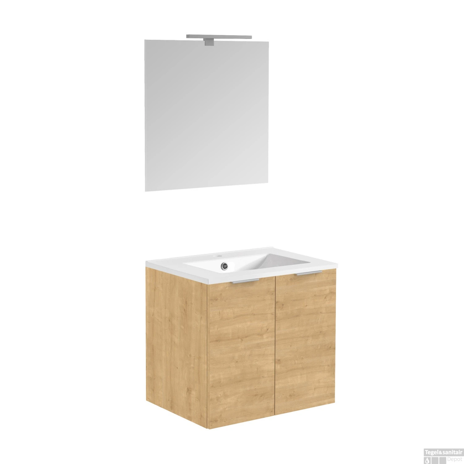 Badmeubelset Allibert Euro Pack 60cm Eik Arlington (Flat Pack)