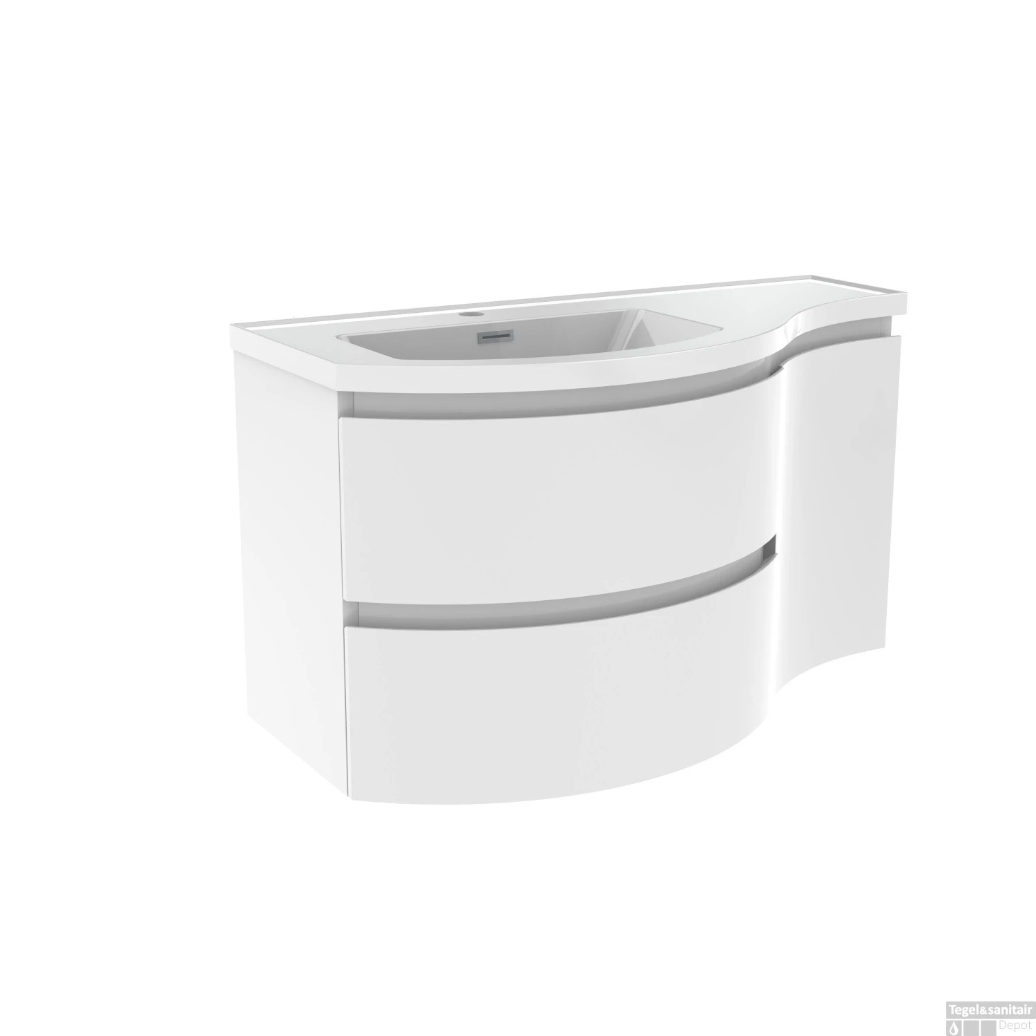 Badmeubelset Allibert Verso 90 Cm Mat Wit