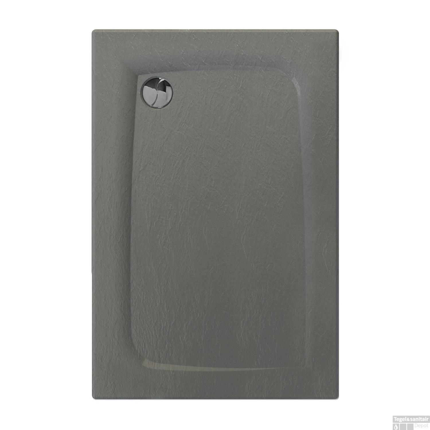 Douchebak Allibert Mooneo Rechthoek Inbouw Bioplax 120x90 Cm Grijs