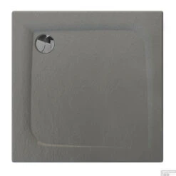 Douchebak Allibert Mooneo Vierkant Inbouw Bioplax 90x90 Cm Grijs