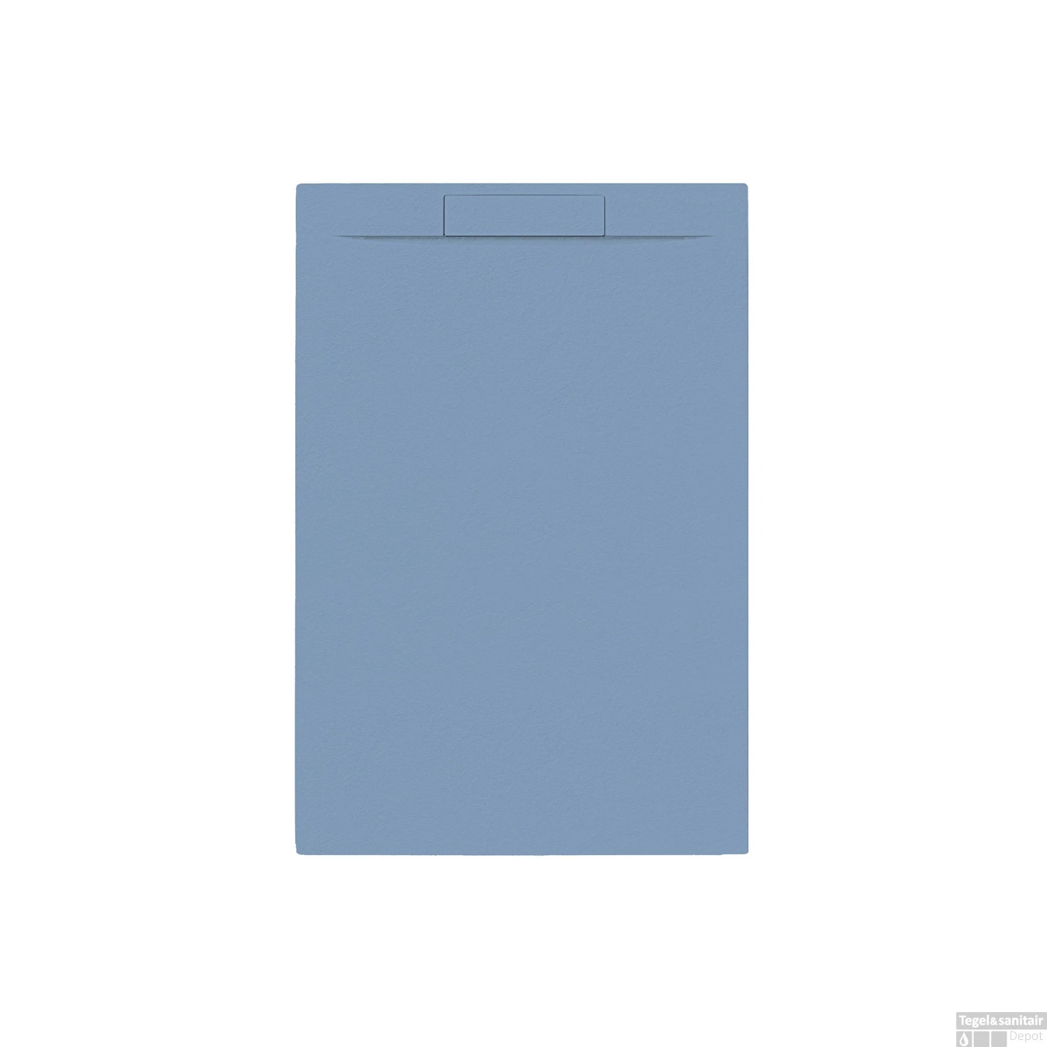 Douchebak + Sifon Allibert Rectangle 120x80 Cm Mat Blauw Balt