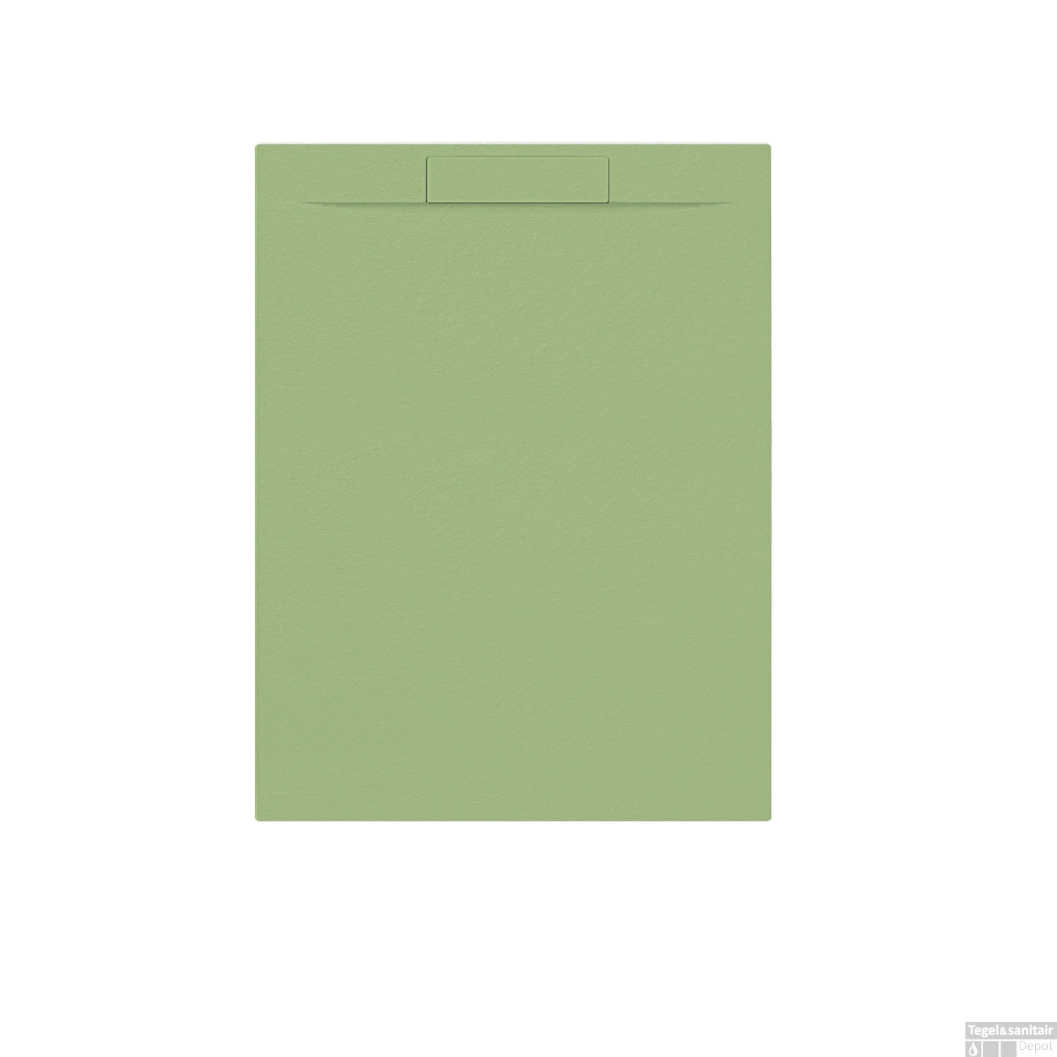 Douchebak + Sifon Allibert Rectangle 120x90 Cm Mat Olijfgroen