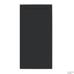 Douchebak + Sifon Allibert Rectangle 160x80 Cm Mat Zwart