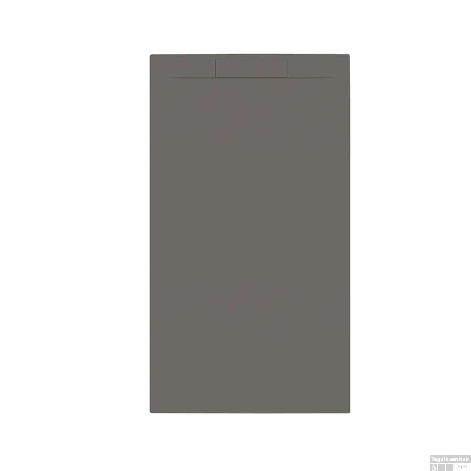 Douchebak + Sifon Allibert Rectangle 160x90 Cm Mat Gunmetal