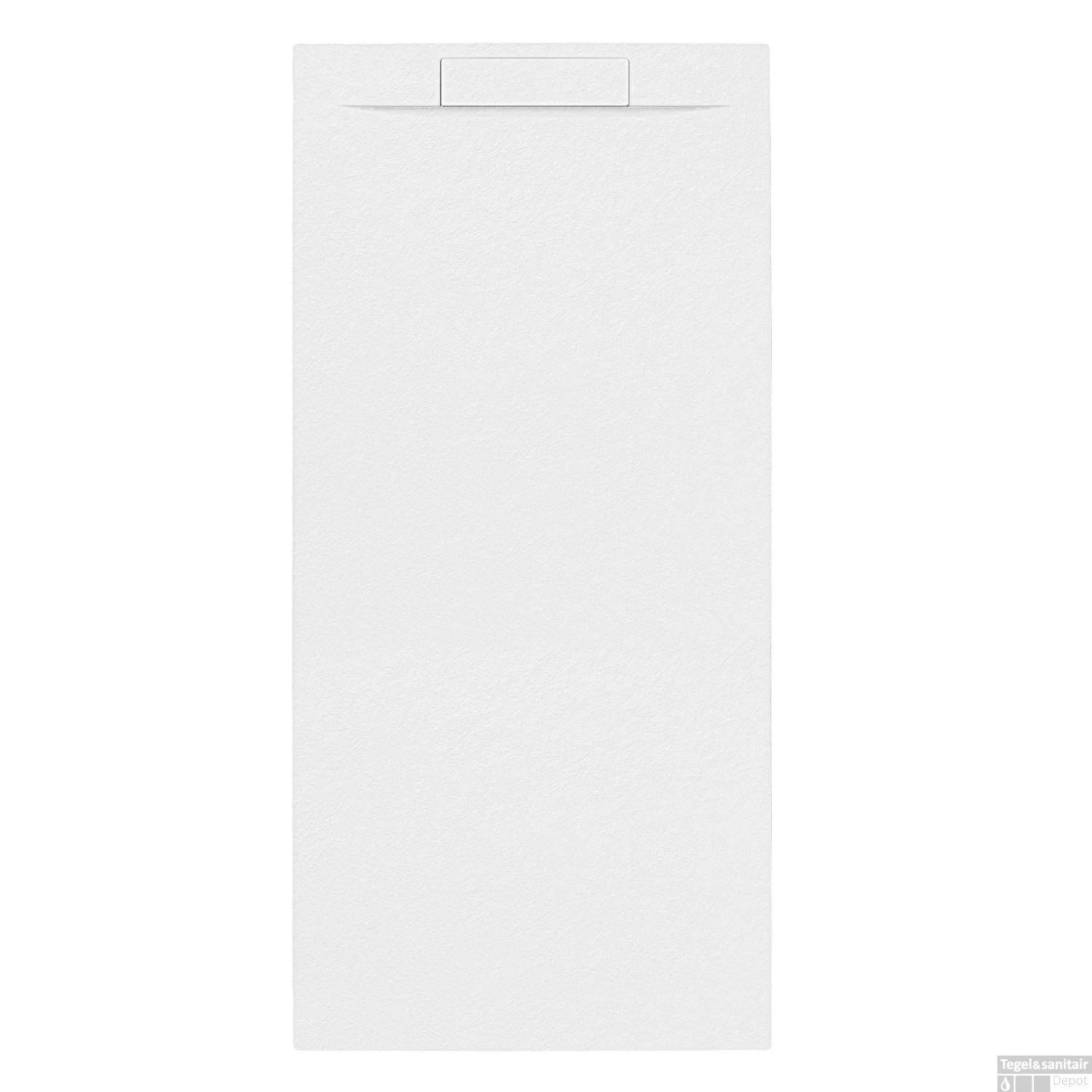 Douchebak + Sifon Allibert Rectangle 180x80 Cm Mat Wit