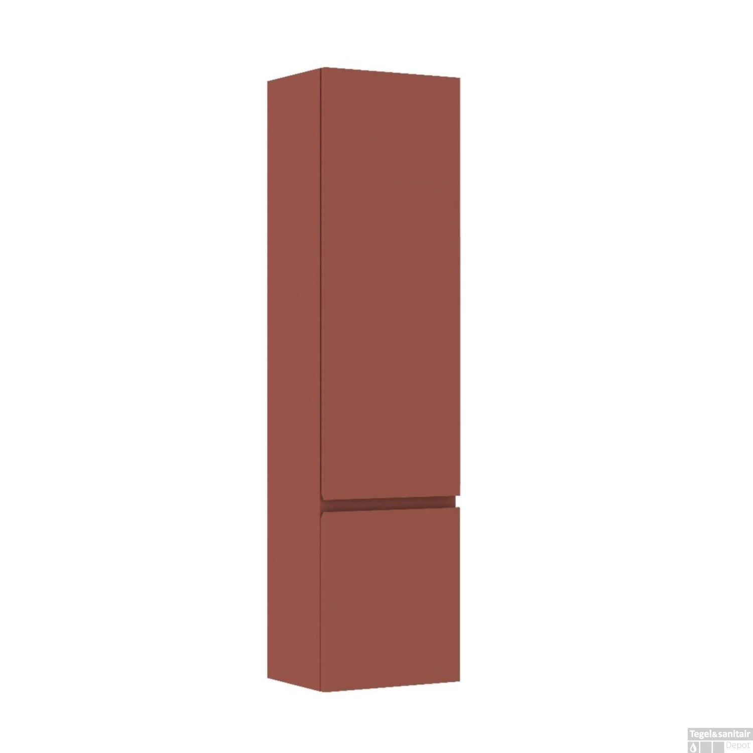 Kolomkast Allibert Verso 40 Cm 2 Deuren Links Mat Terracotta