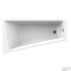 Ligbad Allibert Spacy 170x90 Cm Links Asymmetrisch (Inclusief Badpoten)