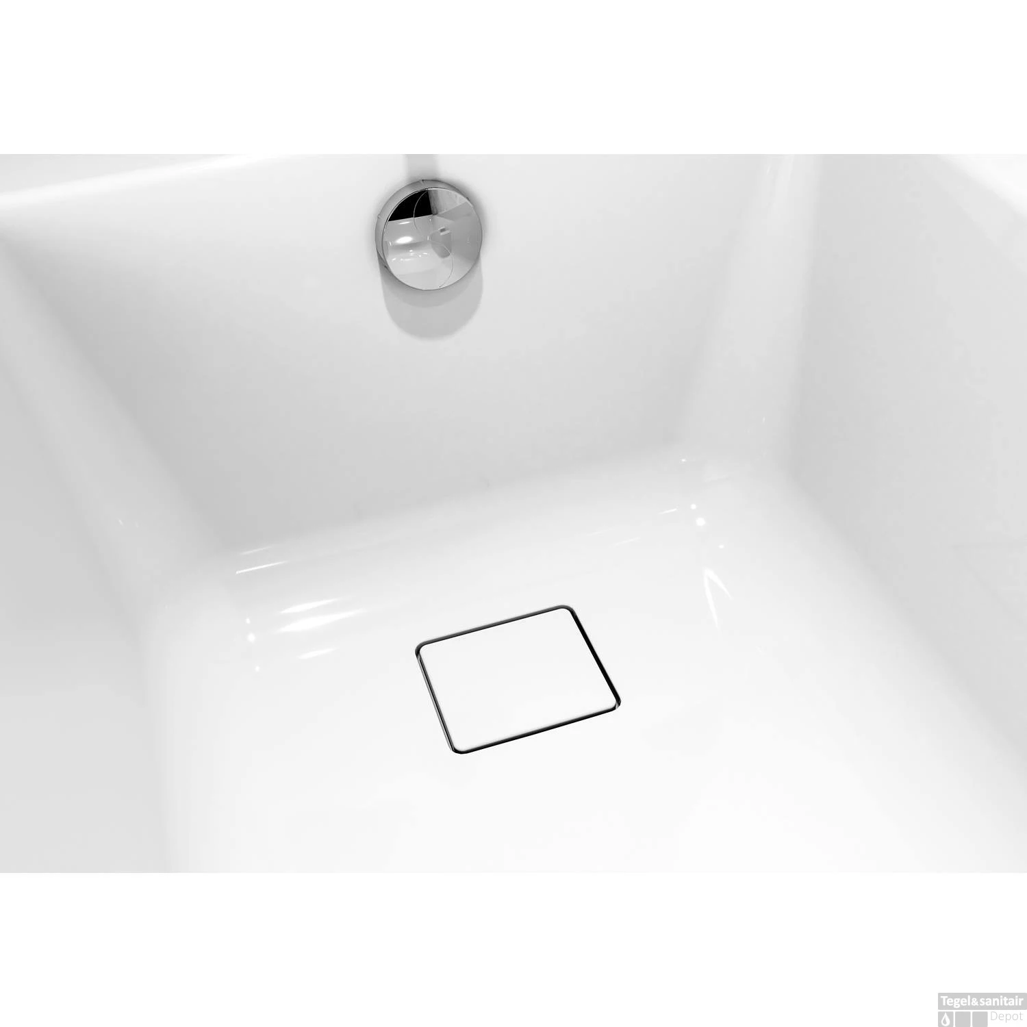 Ligbad Allibert Aero Rechthoekig Bad 170x75x52 Cm Incl. Afvoerdeksel En Poten - Afbeelding 2