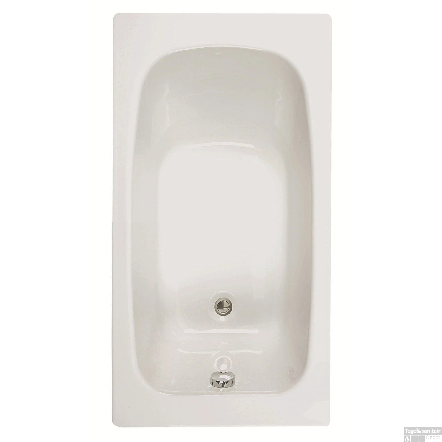 Ligbad Allibert Flavis Plaatsbesparend 120x70x55-58 Cm