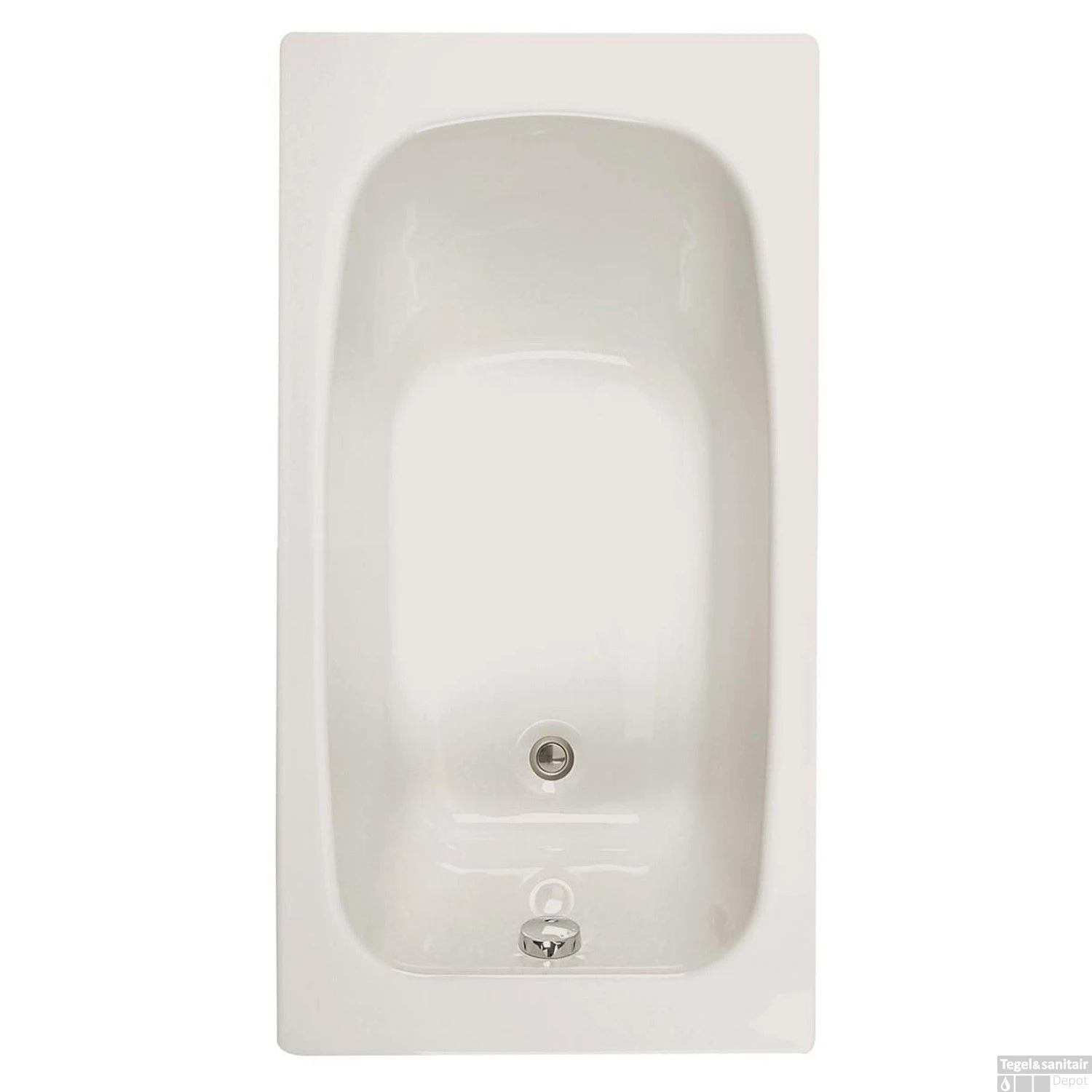 Ligbad Allibert Flavis Plaatsbesparend 130x70x55-58 Cm