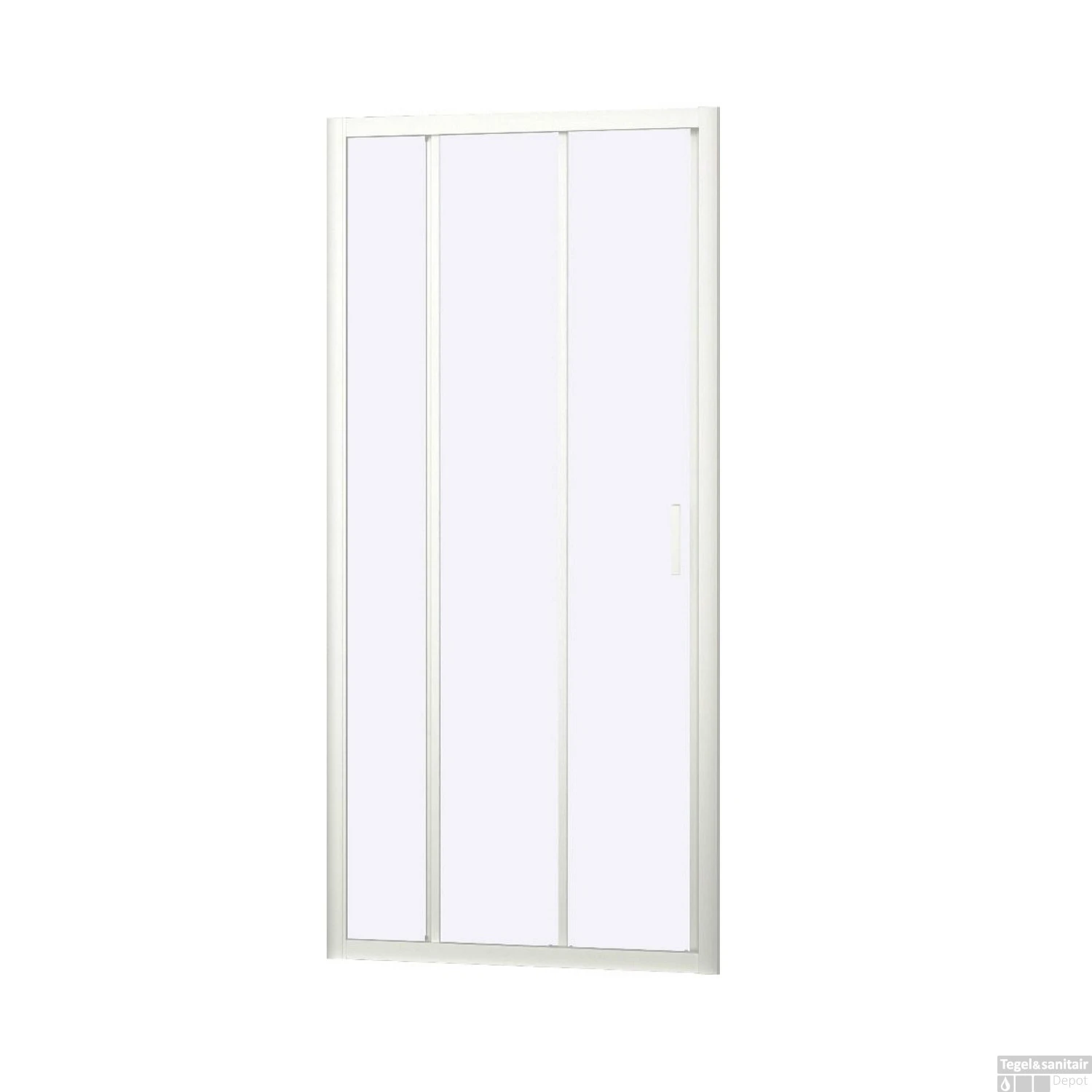 Nisdeur Allibert Happy Frontale Instap 3 Delen 98-102x185 Cm Wit Profiel - Afbeelding 2