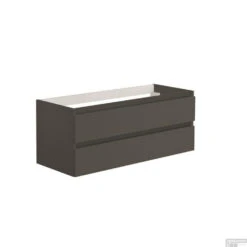 Onderkast Allibert Alma 120x47,2x46 Cm Soft-Close Lades Antraciet (wastafel Optioneel)