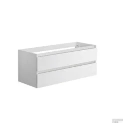 Onderkast Allibert Alma 120x47,2x46 Cm Soft-Close Lades Glanzend Wit (wastafel Optioneel)