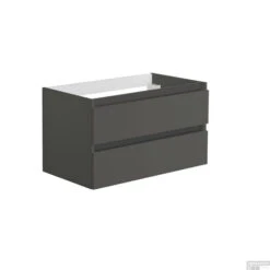 Onderkast Allibert Alma 80x47,2x46 Cm Soft-Close Lades Antraciet (wastafel Optioneel)