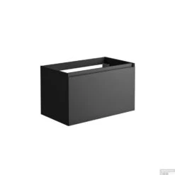 Onderkast Allibert Nordik 80x46x47,2 Cm Gelakt MDF Ultra Mat Zwart (wastafel Optioneel)