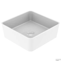 Opbouwwaskom Allibert Karla 37x13x37 Cm Glanzend Wit