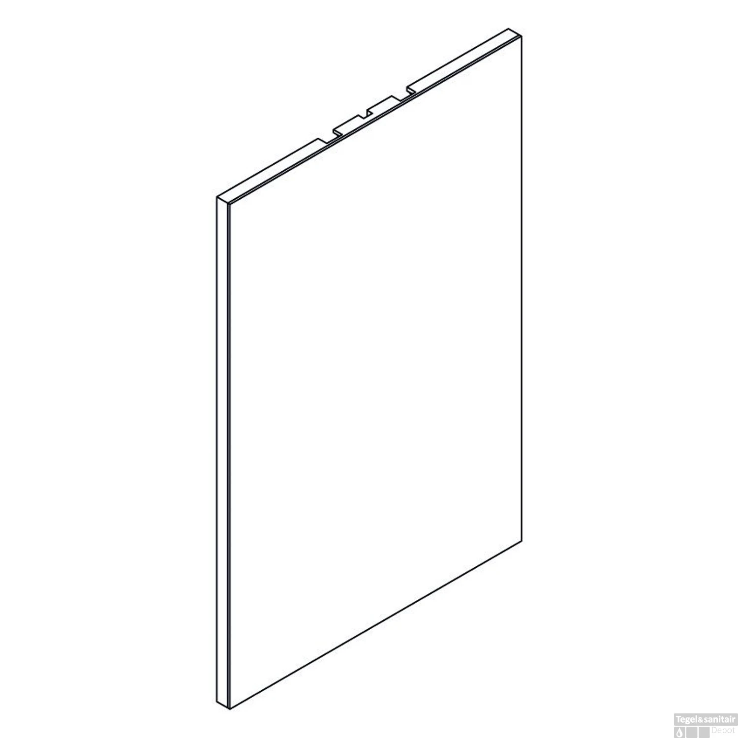 Spiegel Allibert Deko 40 Cm Met Technische Werkruimte - Afbeelding 2