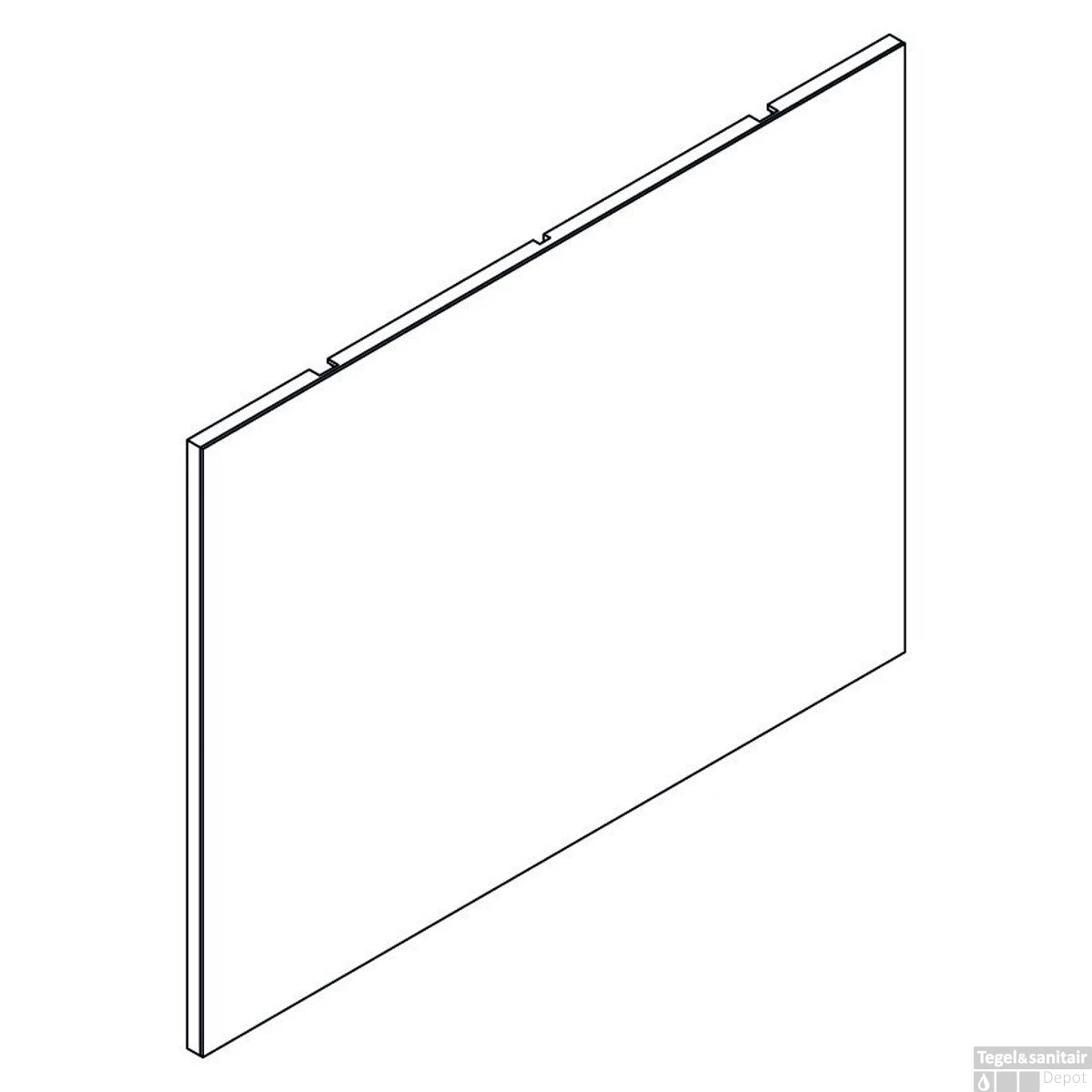 Spiegel Allibert Deko 80 Cm Met Technische Werkruimte - Afbeelding 2