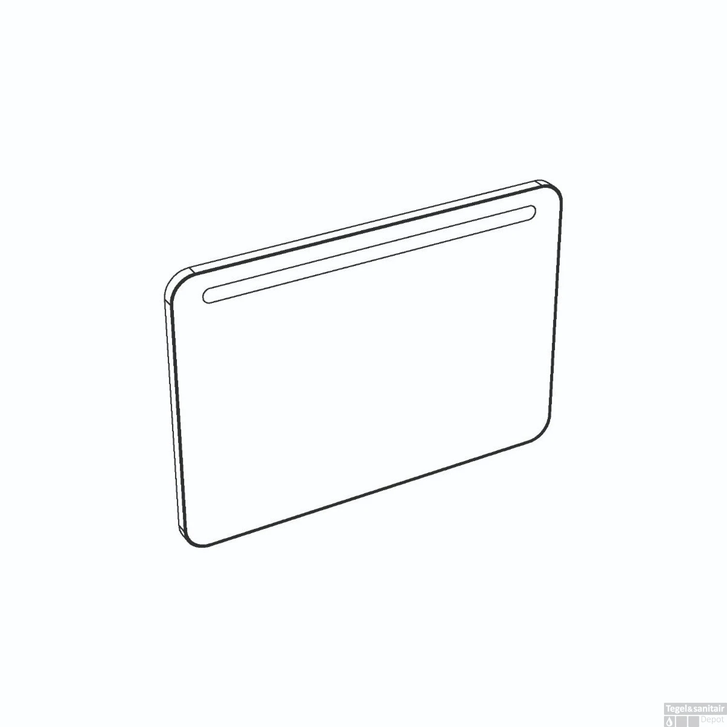 Spiegel Allibert Retro Met LED 100 Cm Mat Zwart - Afbeelding 2