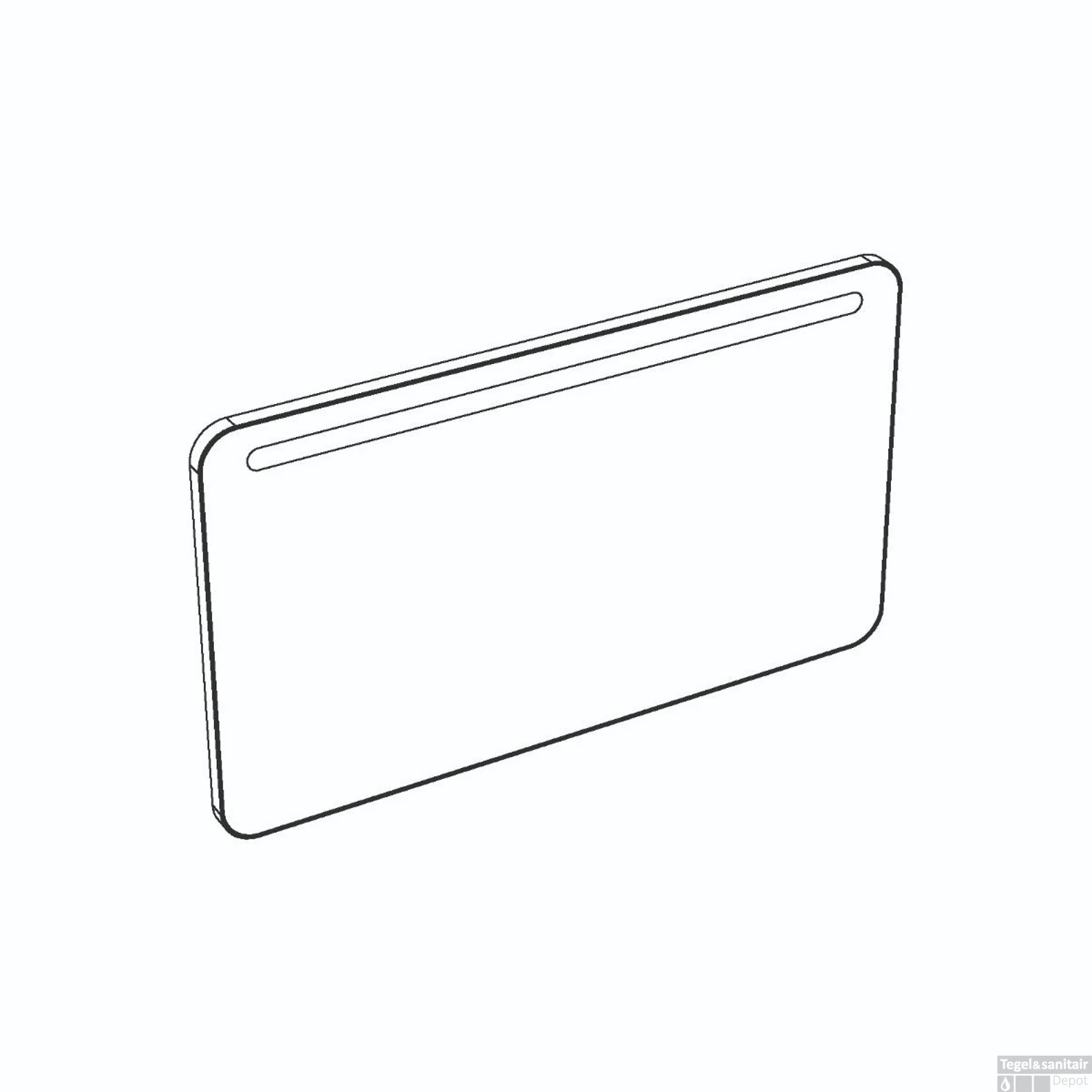 Spiegel Allibert Retro Met LED 120 Cm Mat Zwart - Afbeelding 2