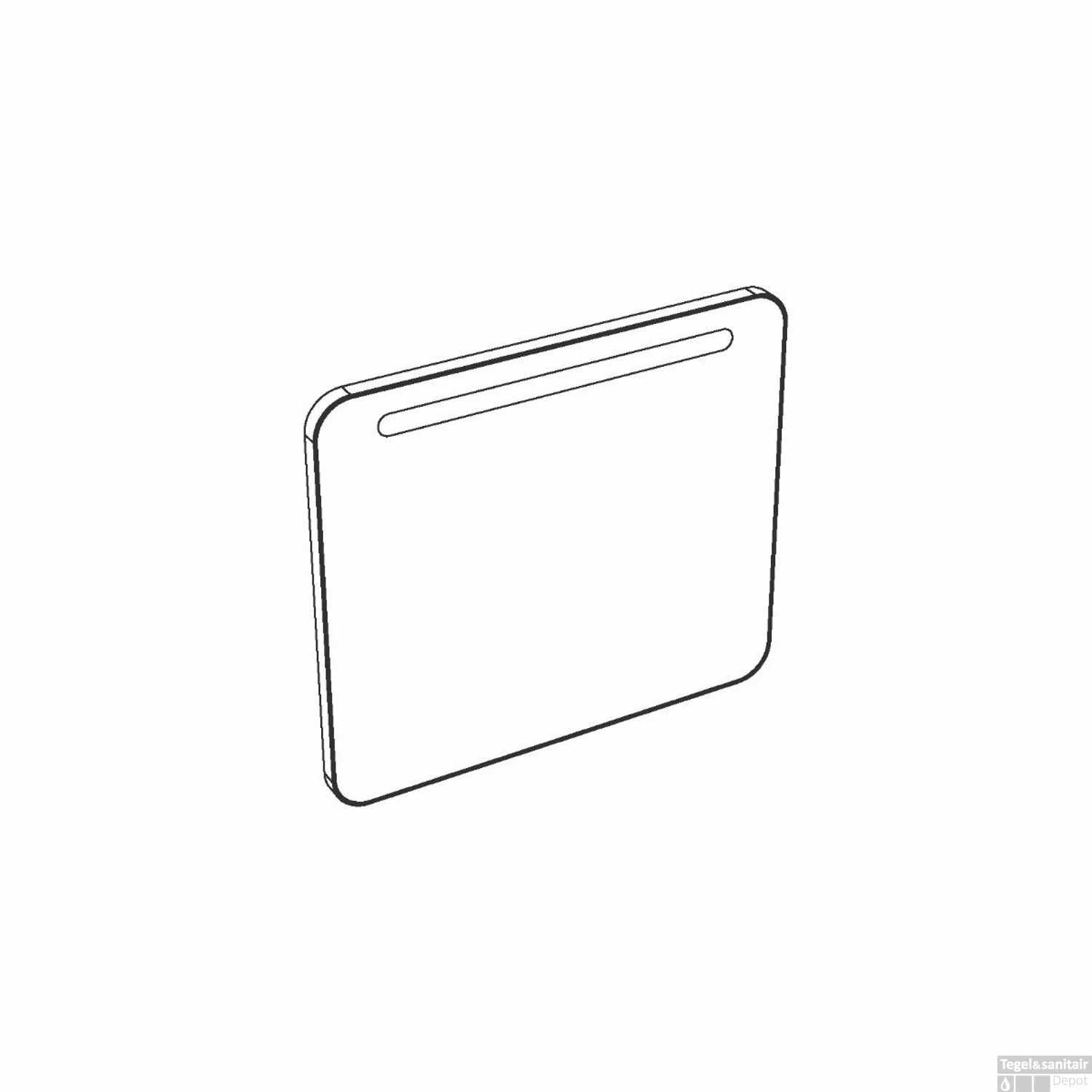 Spiegel Allibert Retro Met LED 80 Cm Mat Zwart - Afbeelding 2