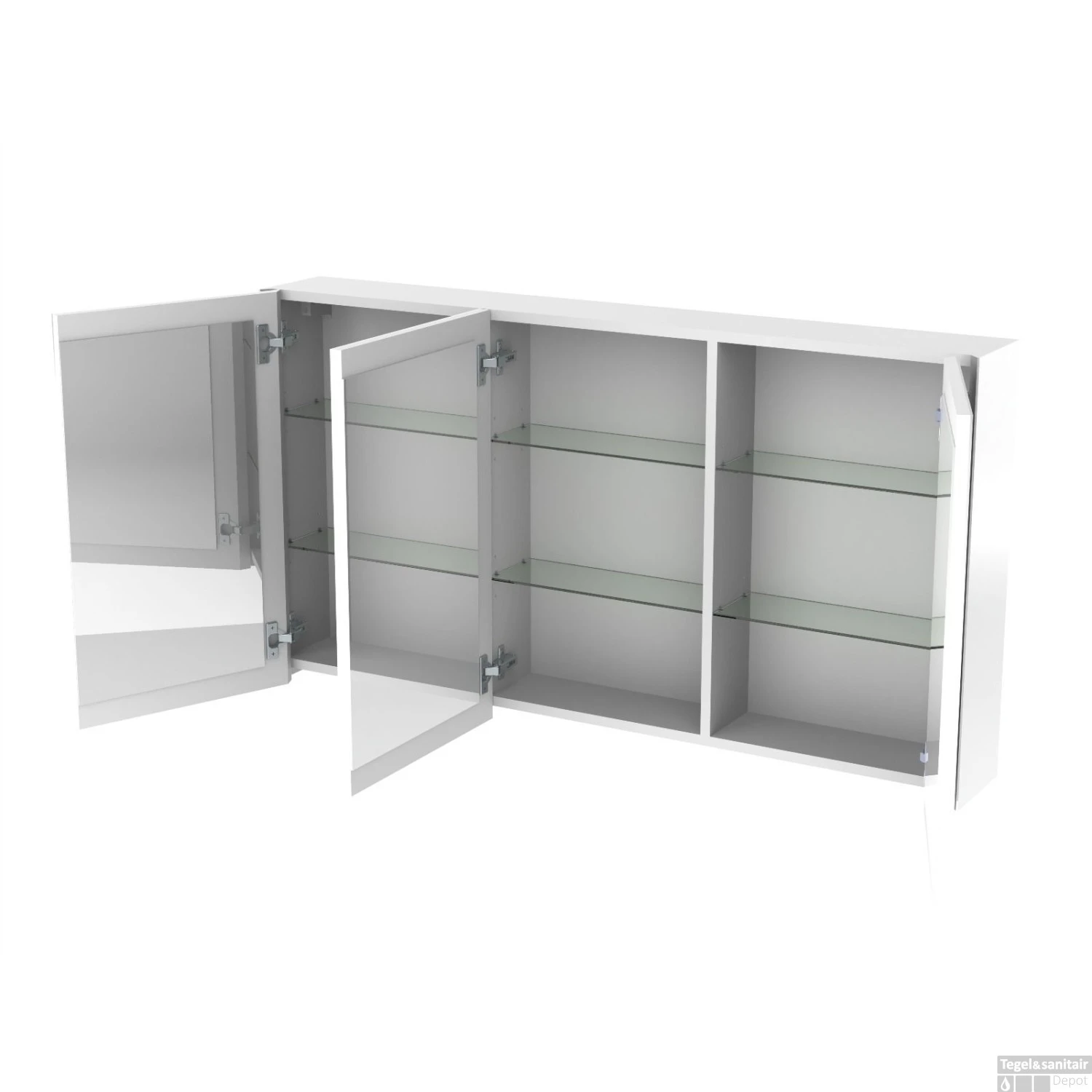 Spiegelkast Allibert Oslo 100 Cm Grijs