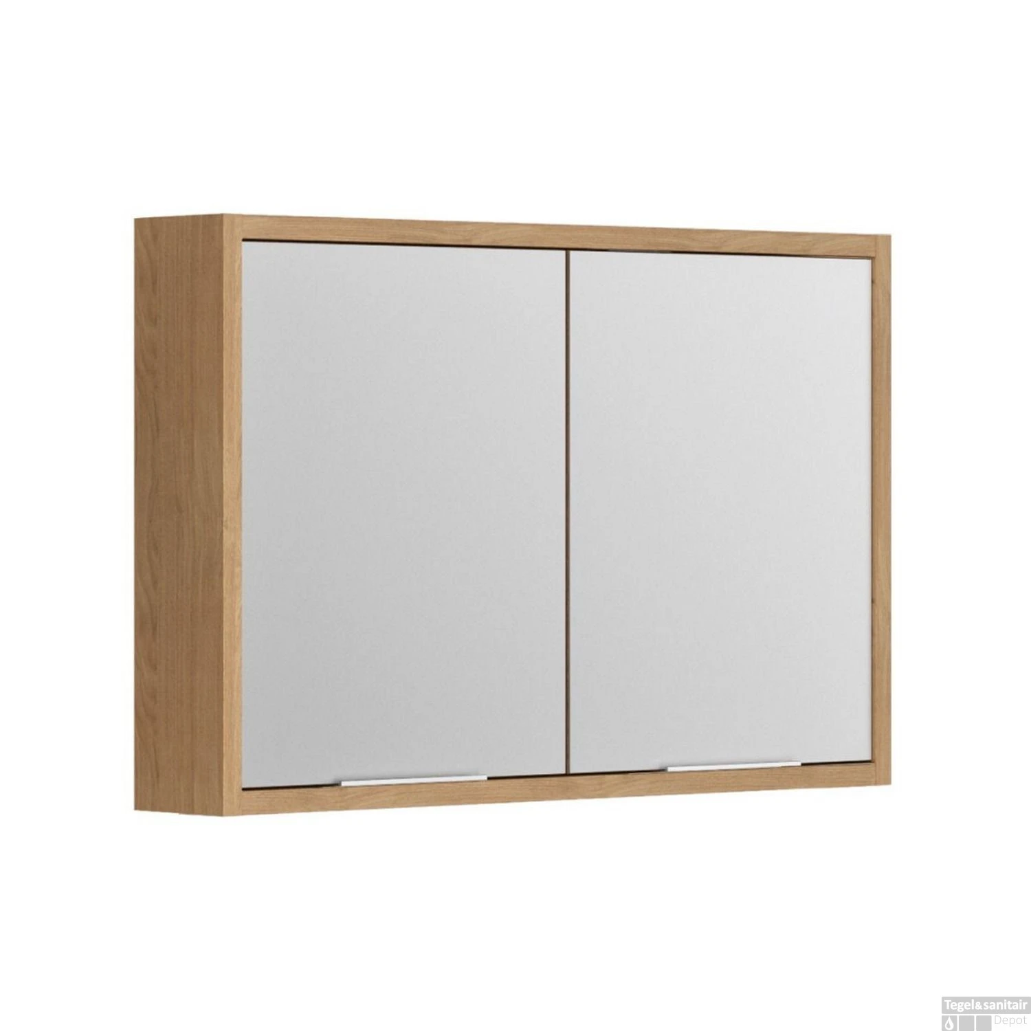 Spiegelkast Allibert Sorento Stopcontact VDE 100x69x17 Cm Geolied Kendal Eik