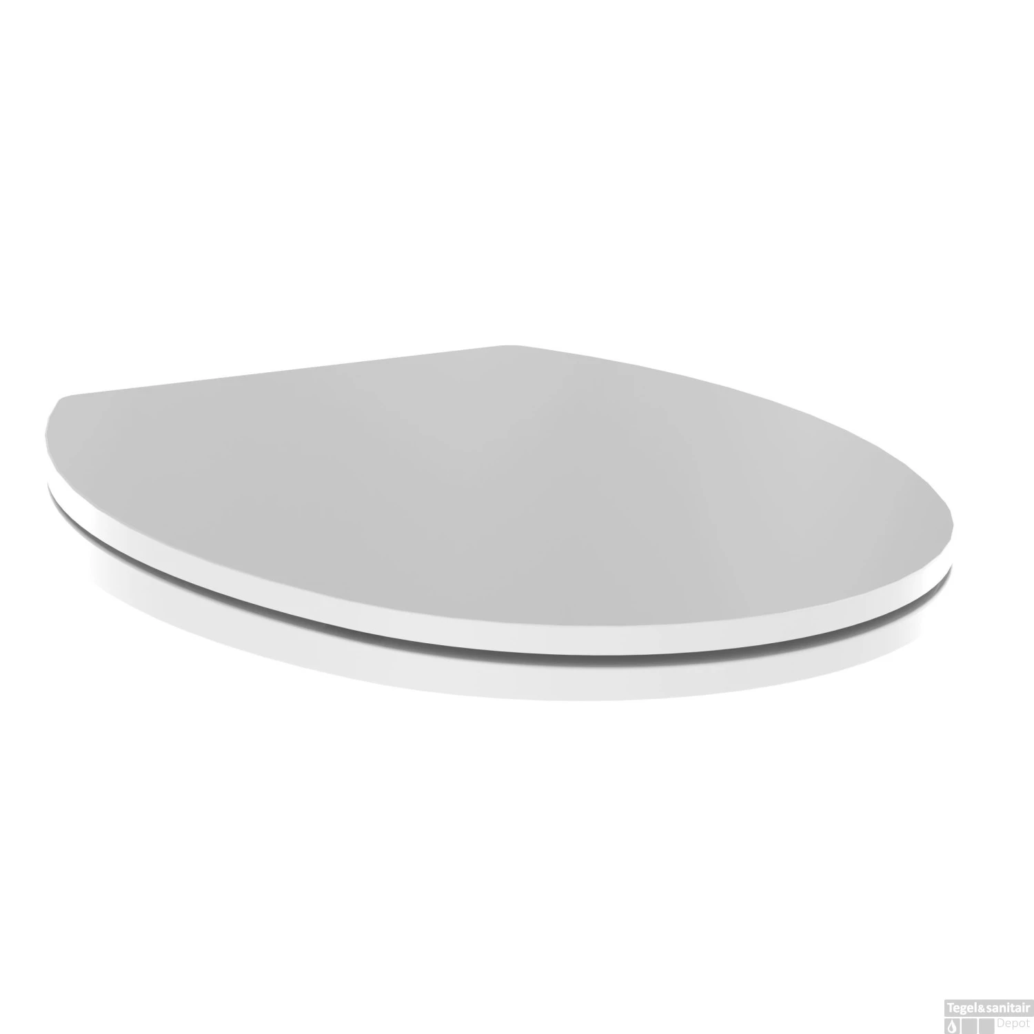 Toiletzitting Allibert Clipeo 37,2x5x46,7 Cm Soft Close Wit - Afbeelding 3