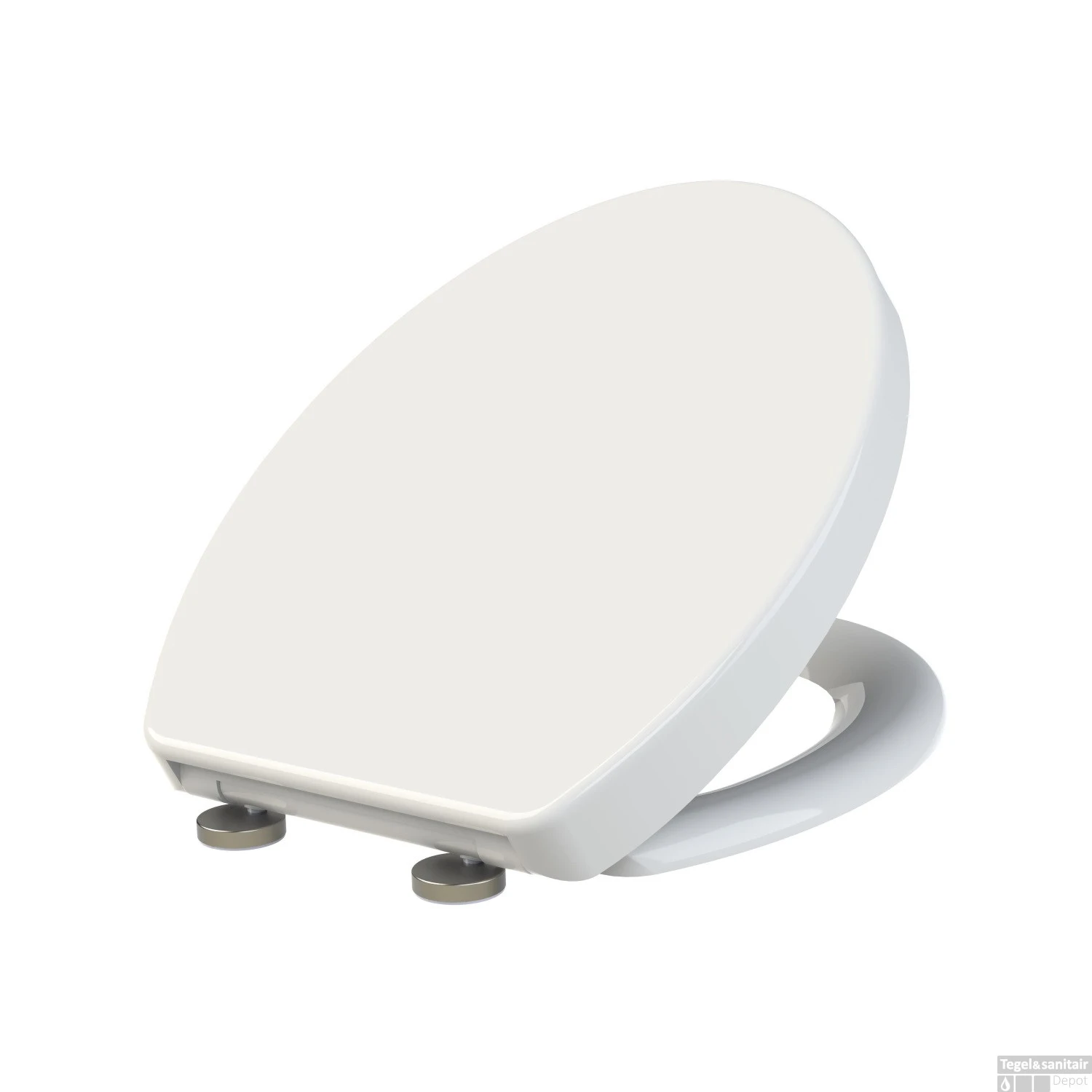 Toiletzitting Allibert Ekla Afklikbaar 37,3x7x45,3 Cm Soft-Close Kunststof Wit