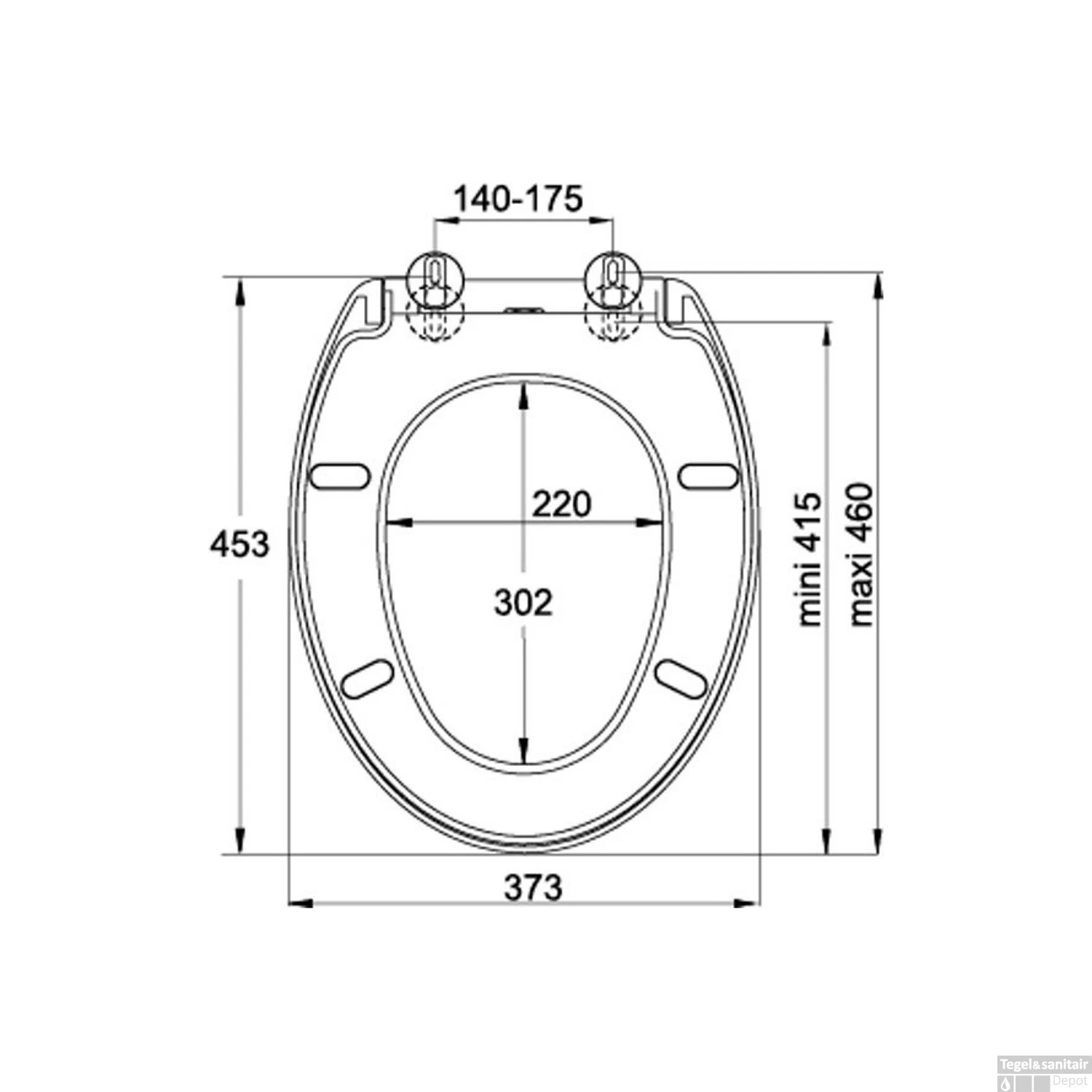 Toiletzitting Allibert Ekla Afklikbaar 37,3x7x45,3 Cm Soft-Close Kunststof Wit - Afbeelding 3