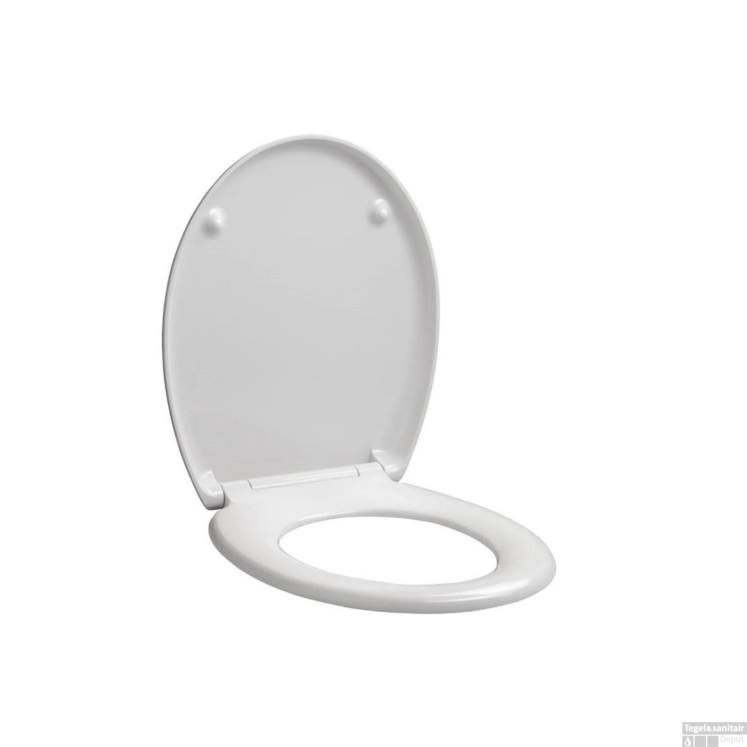 Toiletzitting Allibert Stability Afklikbaar 38x5x45,5 Cm Soft-Close Kunststof Wit - Afbeelding 2