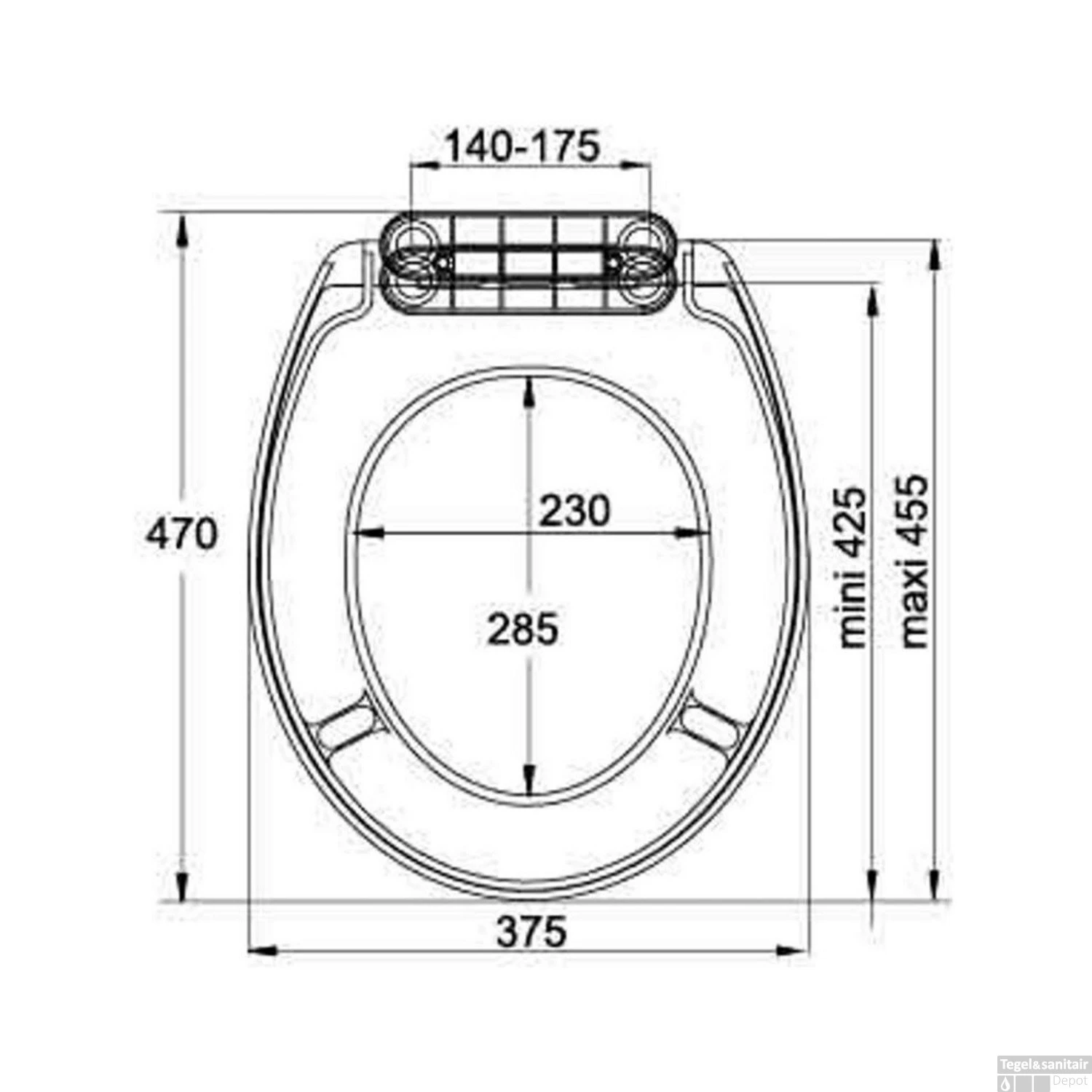 Toiletzitting Allibert Stability Afklikbaar 38x5x45,5 Cm Soft-Close Kunststof Wit - Afbeelding 3
