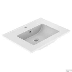 Wastafel Allibert Primo 60,5x1,8x46,2 Cm Glanzend Wit