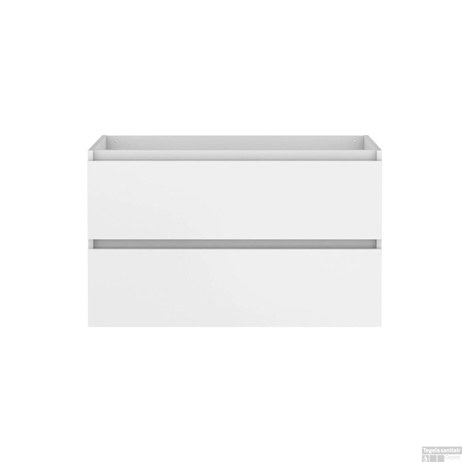 Wastafelonderbouw Allibert Lunik 90x55x46 Cm Glans Wit - Afbeelding 2