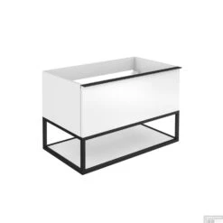 Wastafelonderbouw Hangend Allibert Fabrika 80 Cm Wit Glanzend