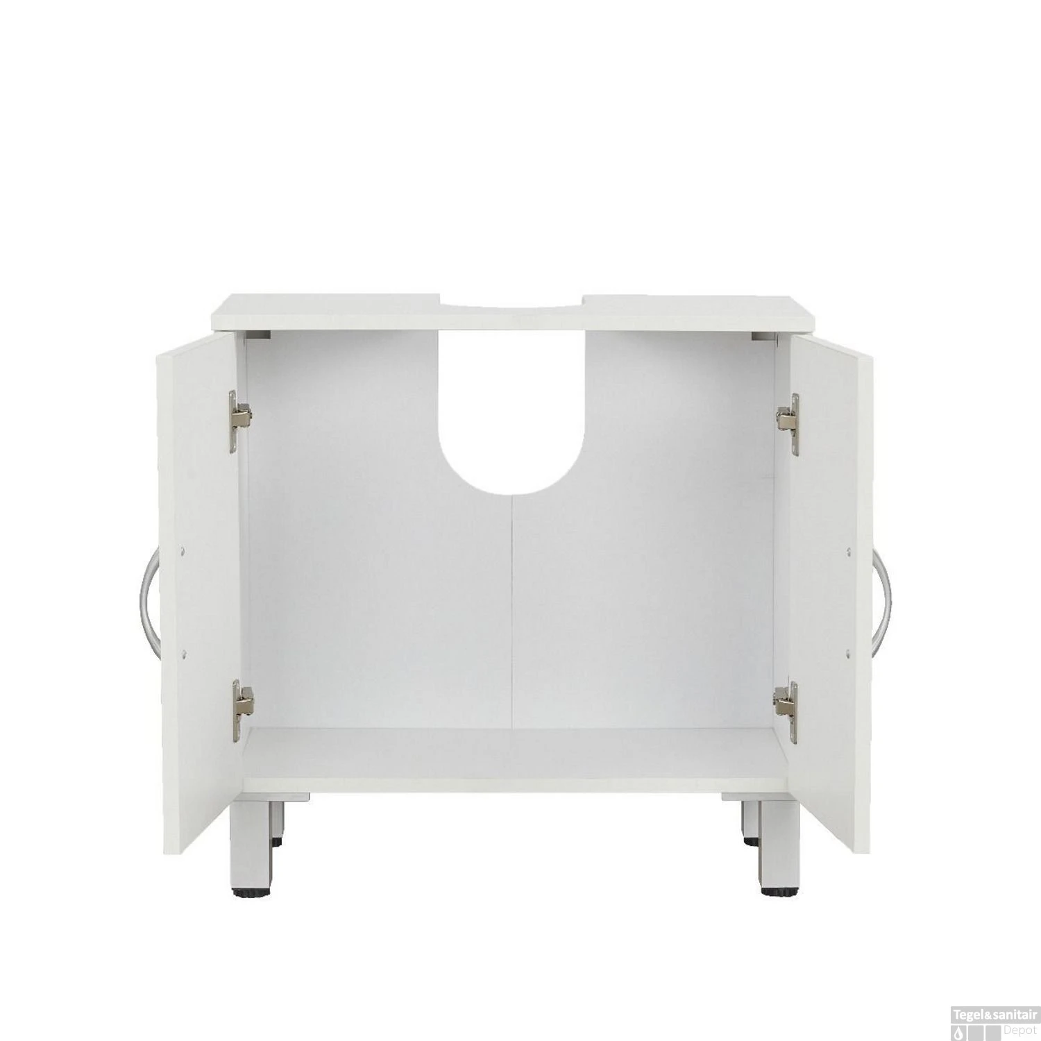 Wastafelonderbouw Staand Allibert Solita 59,4 Cm Mat Wit - Afbeelding 3