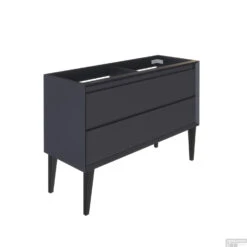 Wastafelonderkast Allibert Delta Olav 120x54x46 Cm Pruisisch Mat Blauw