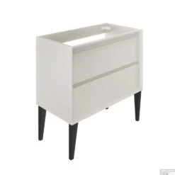 Wastafelonderkast Allibert Delta Olav 80x54x46 Cm Mat Wit