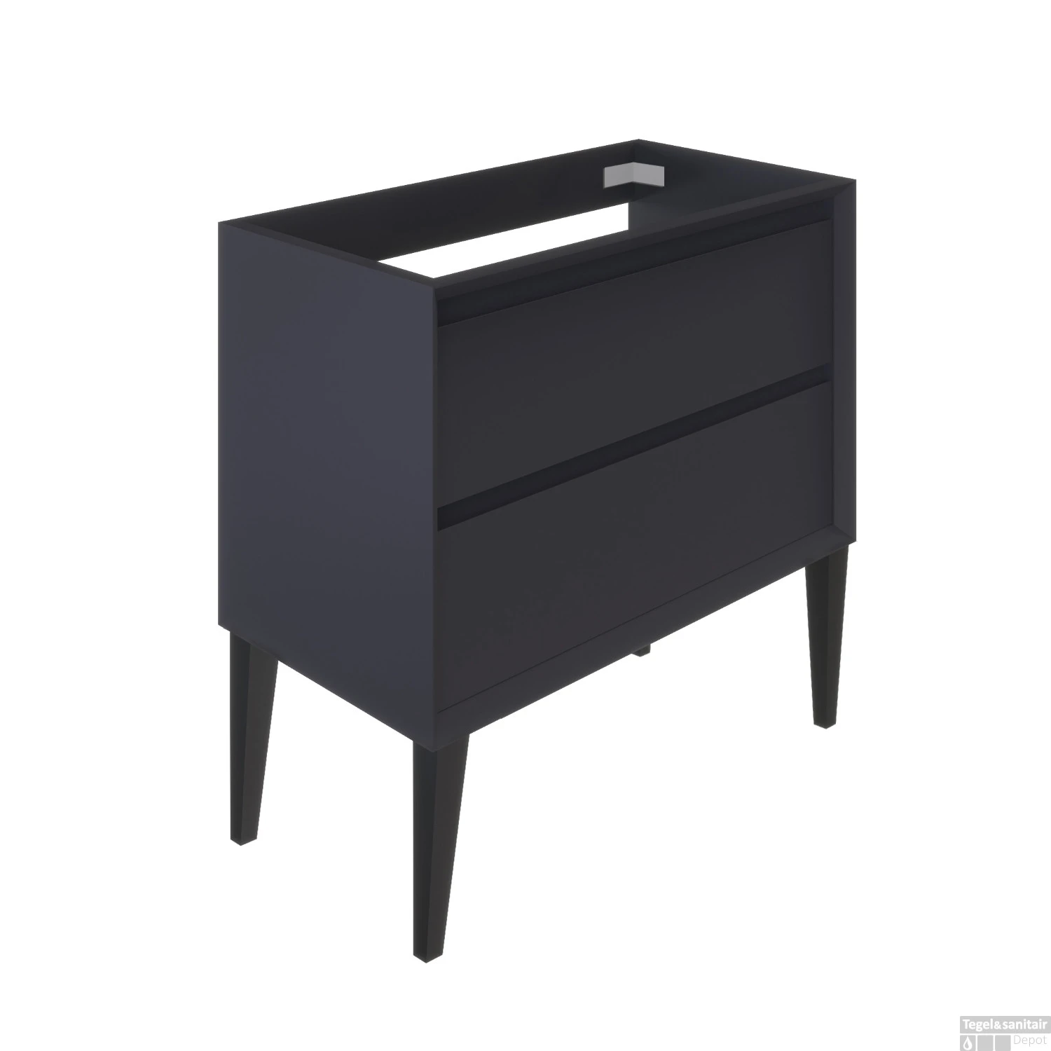 Wastafelonderkast Allibert Delta Olav 80x54x46 Cm Pruisisch Mat Blauw