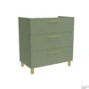 Wastafelonderkast Allibert Kobo 100 Cm Eucalyptus Groen